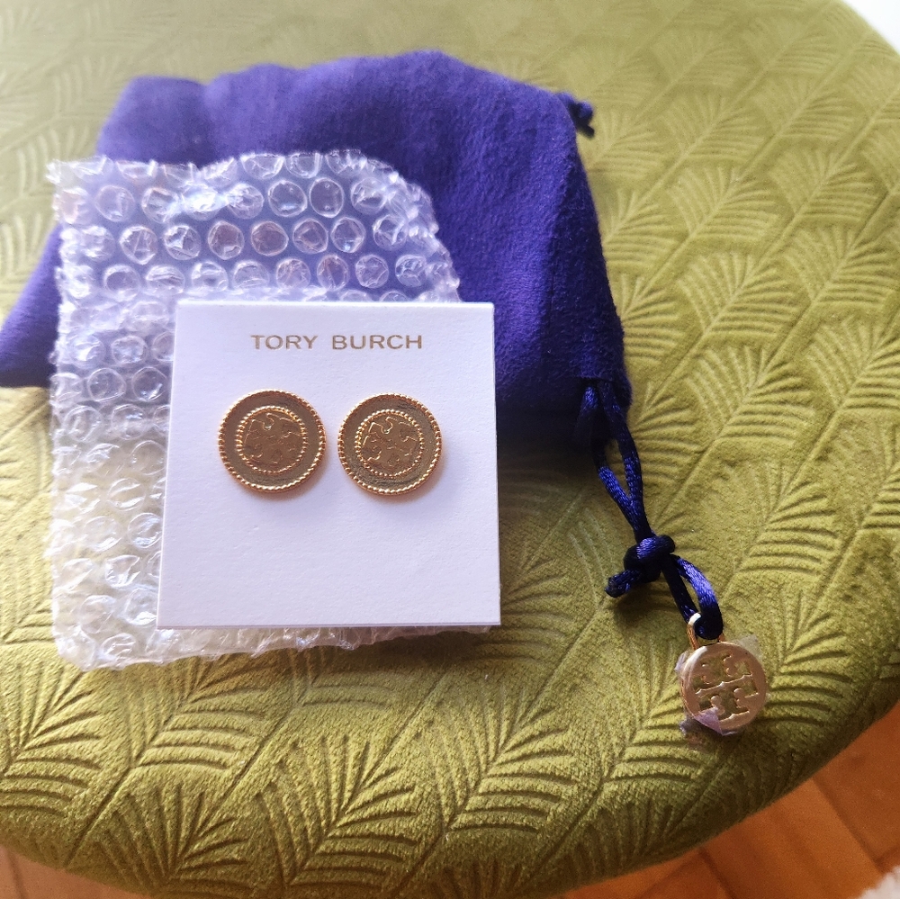 Tory Burch Gold Stud Earrings